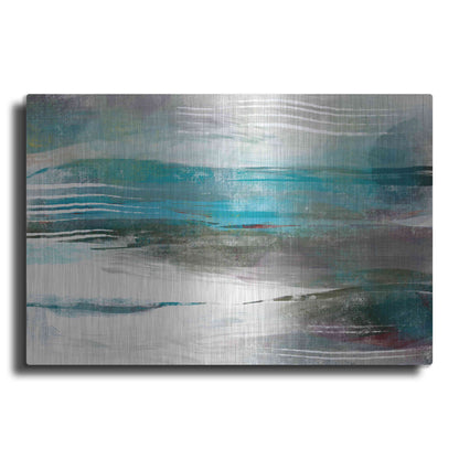 Luxe Metal Art 'Water Flow' by Delores Naskrent Metal Wall Art