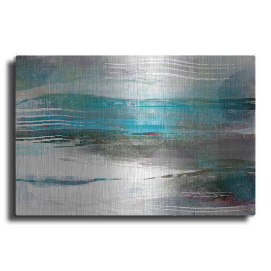 Luxe Metal Art 'Water Flow' by Delores Naskrent Metal Wall Art