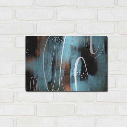 Luxe Metal Art 'Aged Iron' by Delores Naskrent Metal Wall Art,16x12