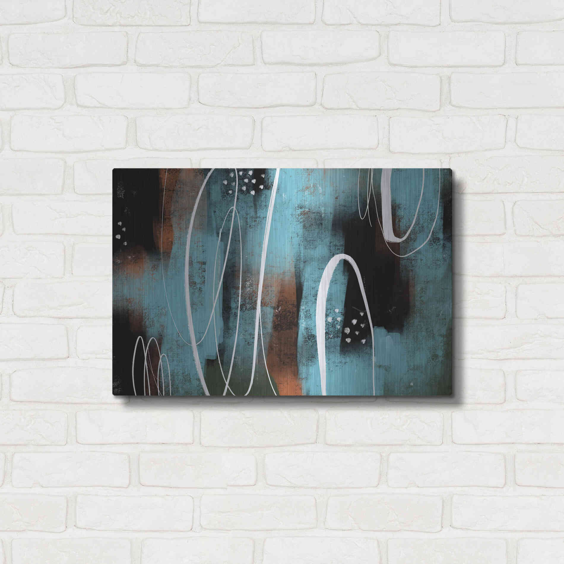 Luxe Metal Art 'Aged Iron' by Delores Naskrent Metal Wall Art,24x16