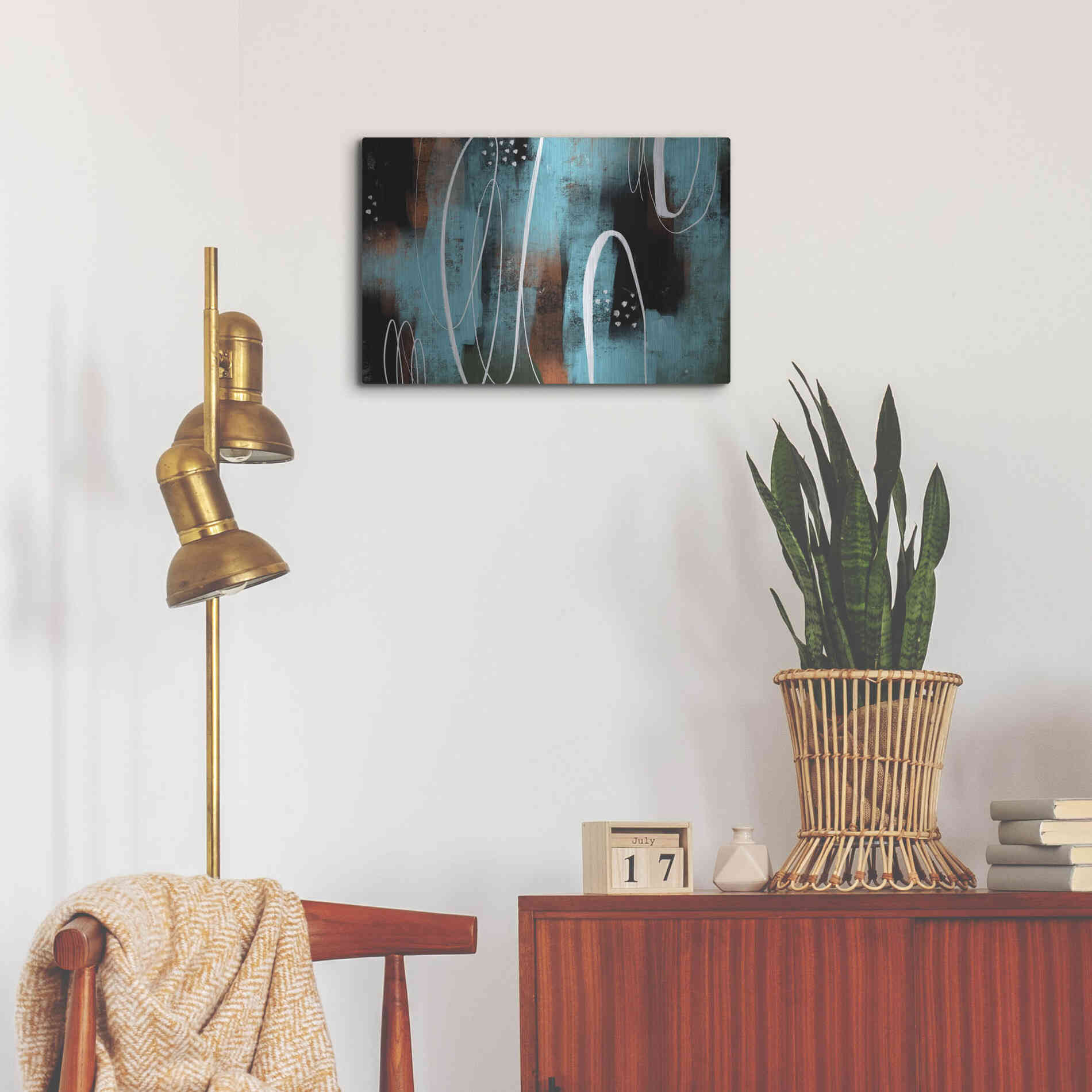 Luxe Metal Art 'Aged Iron' by Delores Naskrent Metal Wall Art,24x16