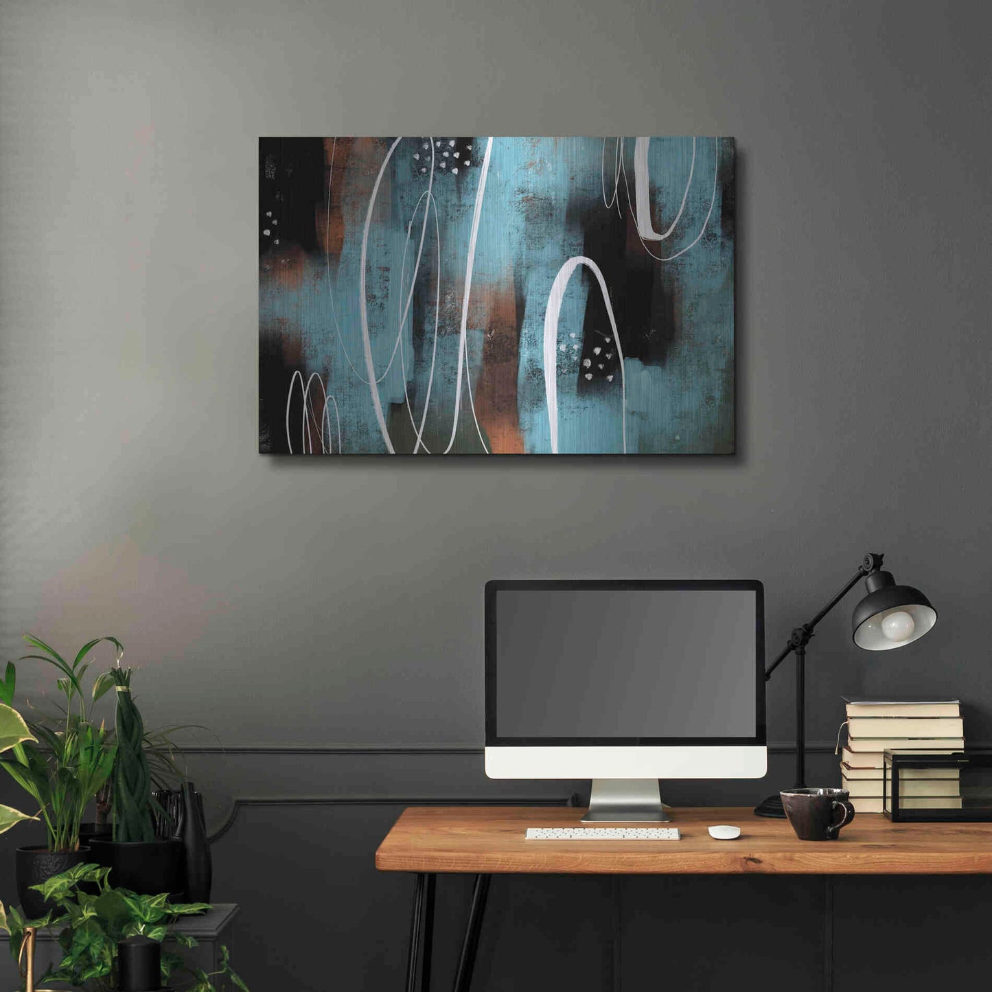 Luxe Metal Art 'Aged Iron' by Delores Naskrent Metal Wall Art,36x24