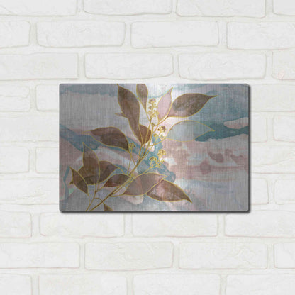 Luxe Metal Art 'Soft Breath' by Delores Naskrent Metal Wall Art,16x12