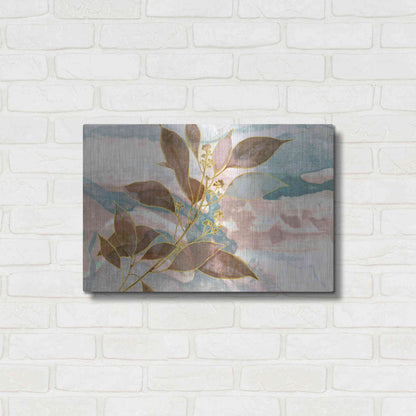 Luxe Metal Art 'Soft Breath' by Delores Naskrent Metal Wall Art,24x16