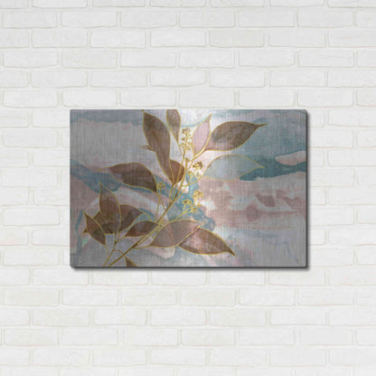 Luxe Metal Art 'Soft Breath' by Delores Naskrent Metal Wall Art,36x24