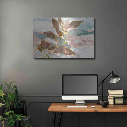 Luxe Metal Art 'Soft Breath' by Delores Naskrent Metal Wall Art,36x24