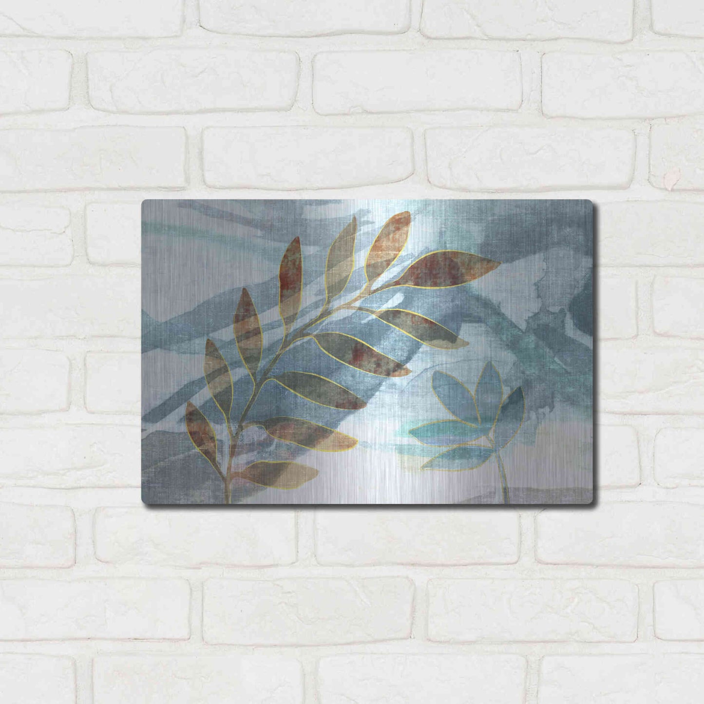 Luxe Metal Art 'Meadow Scent' by Delores Naskrent Metal Wall Art,16x12