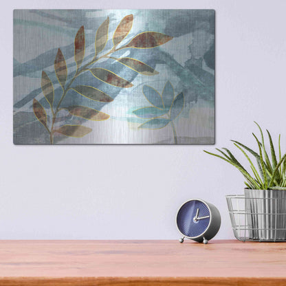 Luxe Metal Art 'Meadow Scent' by Delores Naskrent Metal Wall Art,16x12