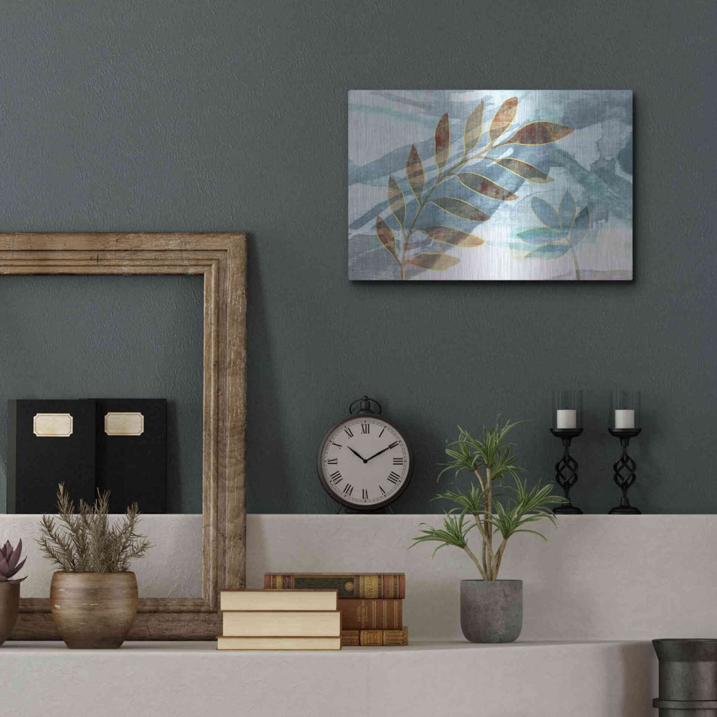 Luxe Metal Art 'Meadow Scent' by Delores Naskrent Metal Wall Art,16x12