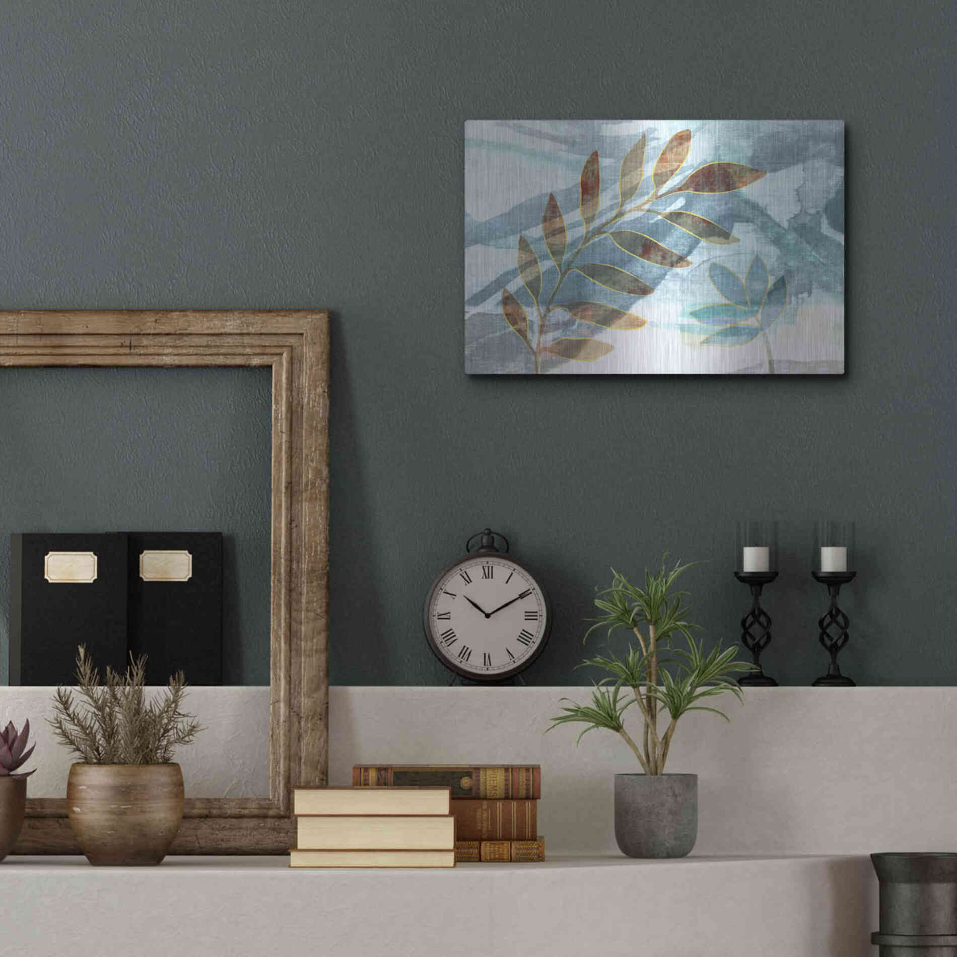 Luxe Metal Art 'Meadow Scent' by Delores Naskrent Metal Wall Art,16x12