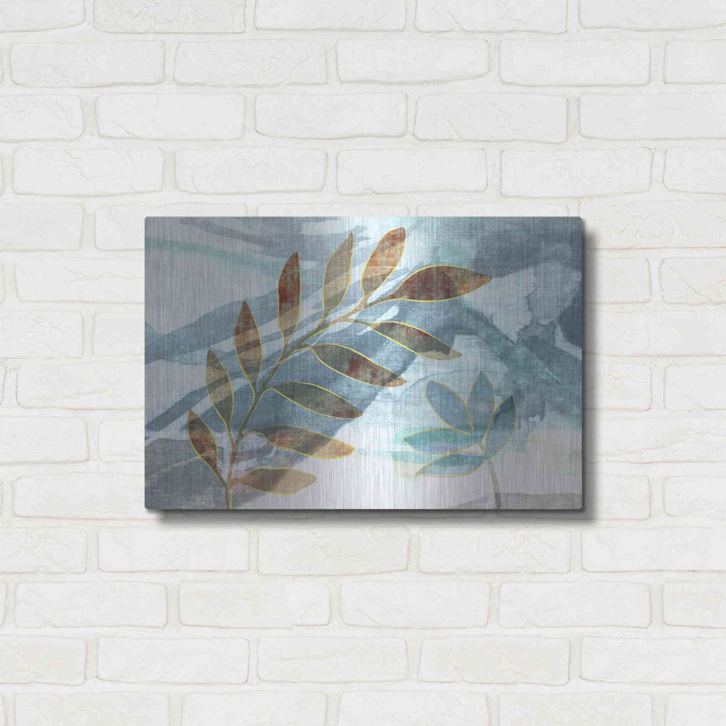 Luxe Metal Art 'Meadow Scent' by Delores Naskrent Metal Wall Art,24x16