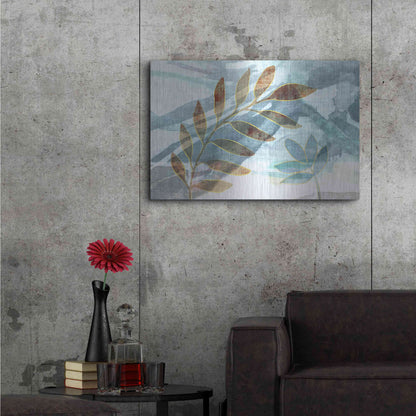 Luxe Metal Art 'Meadow Scent' by Delores Naskrent Metal Wall Art,36x24