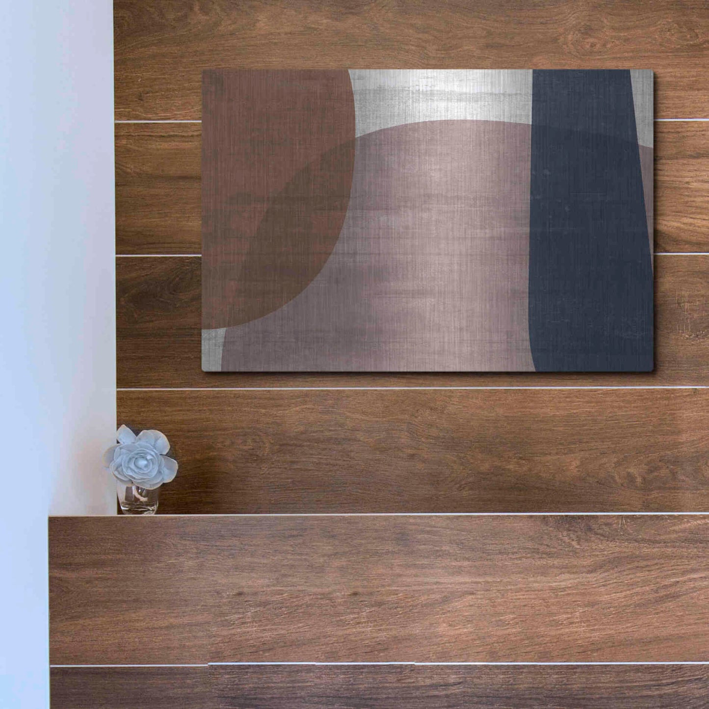 Luxe Metal Art 'Reactive Fuse' by Delores Naskrent Metal Wall Art,16x12