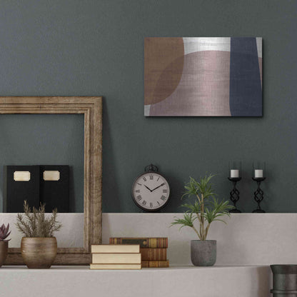 Luxe Metal Art 'Reactive Fuse' by Delores Naskrent Metal Wall Art,16x12