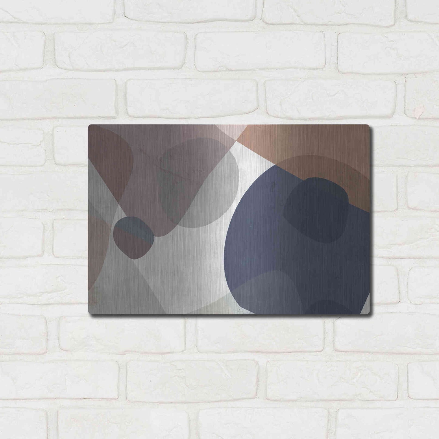 Luxe Metal Art 'Course Mortar' by Delores Naskrent Metal Wall Art,16x12