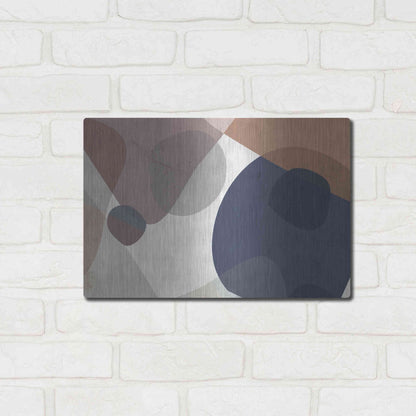 Luxe Metal Art 'Course Mortar' by Delores Naskrent Metal Wall Art,16x12