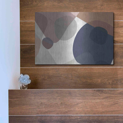 Luxe Metal Art 'Course Mortar' by Delores Naskrent Metal Wall Art,16x12