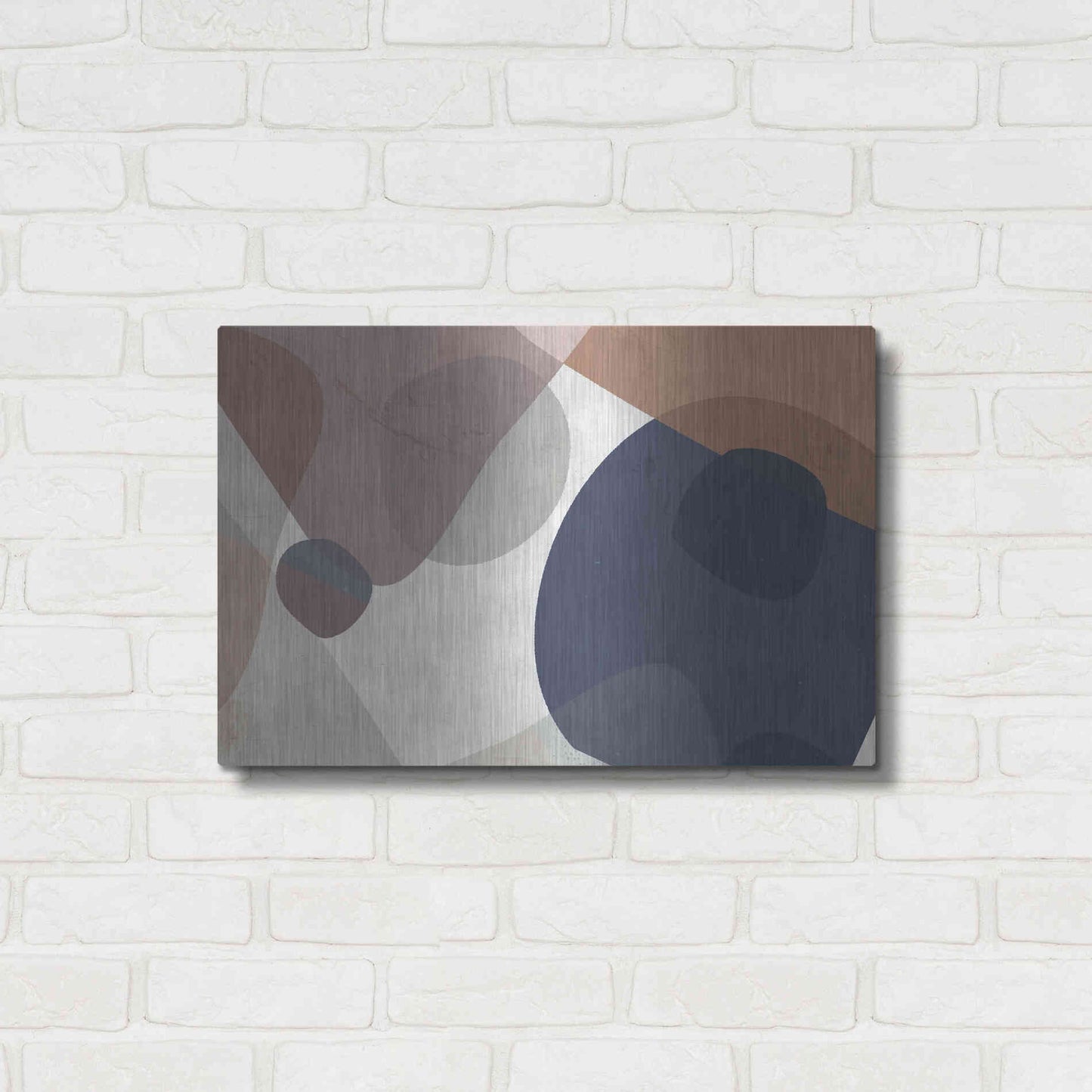 Luxe Metal Art 'Course Mortar' by Delores Naskrent Metal Wall Art,24x16