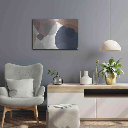 Luxe Metal Art 'Course Mortar' by Delores Naskrent Metal Wall Art,24x16