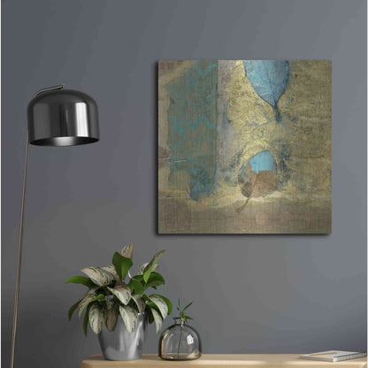 Luxe Metal Art 'Wabi-Sabi Leaf' by Elena Ray, Metal Wall Art,24x24