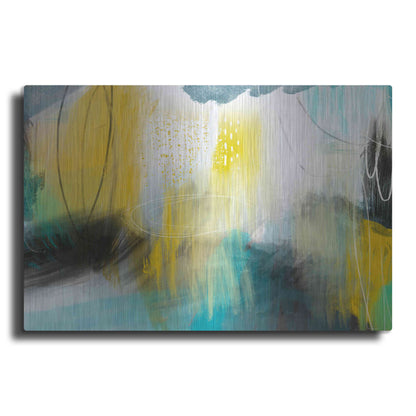 Luxe Metal Art 'Forecast Of Rain' by Delores Naskrent Metal Wall Art