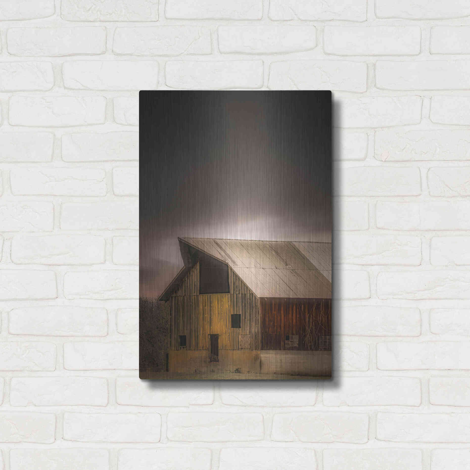 Luxe Metal Art  'Rustic'  by Don Schwartz, Metal Wall Art,16x24