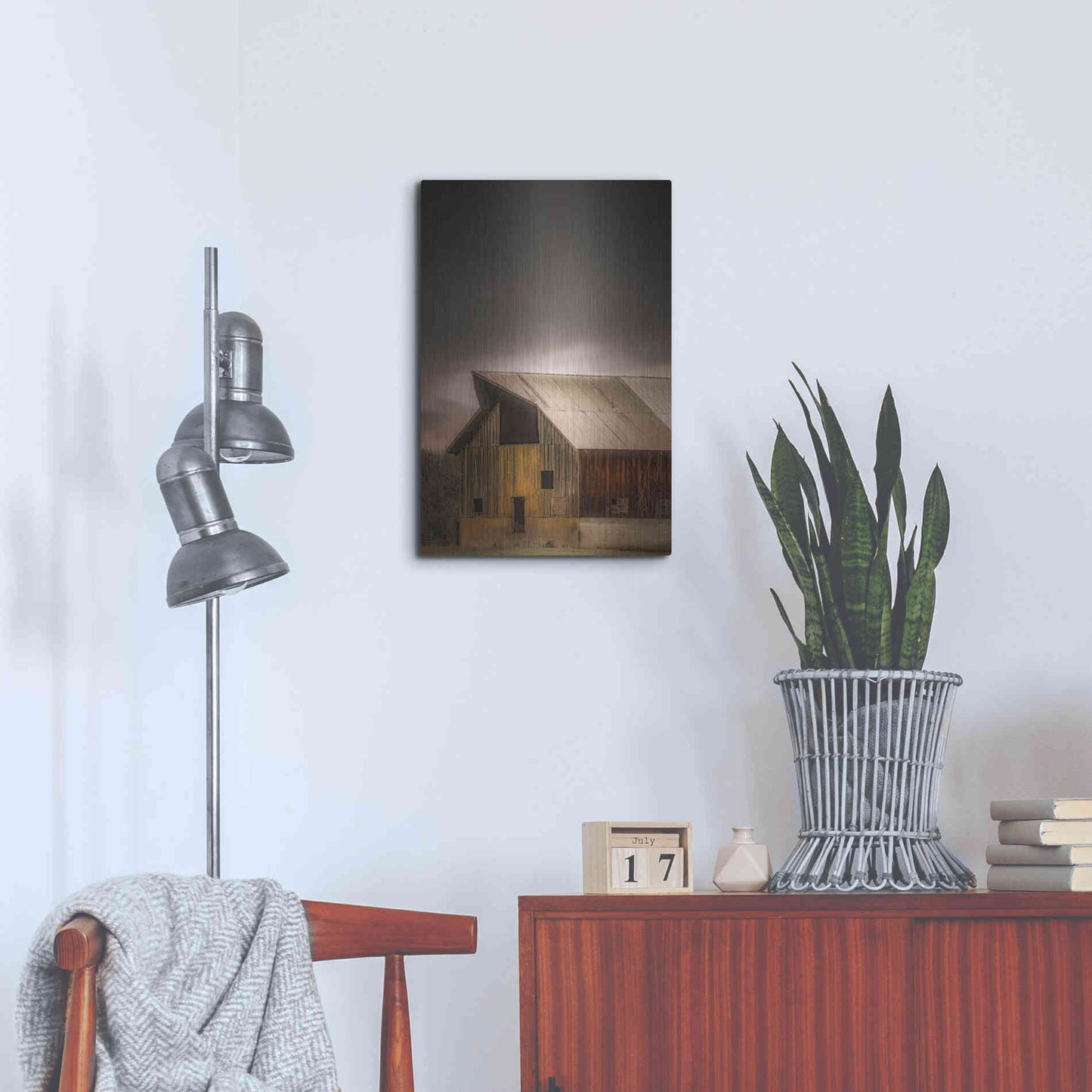 Luxe Metal Art  'Rustic'  by Don Schwartz, Metal Wall Art,16x24