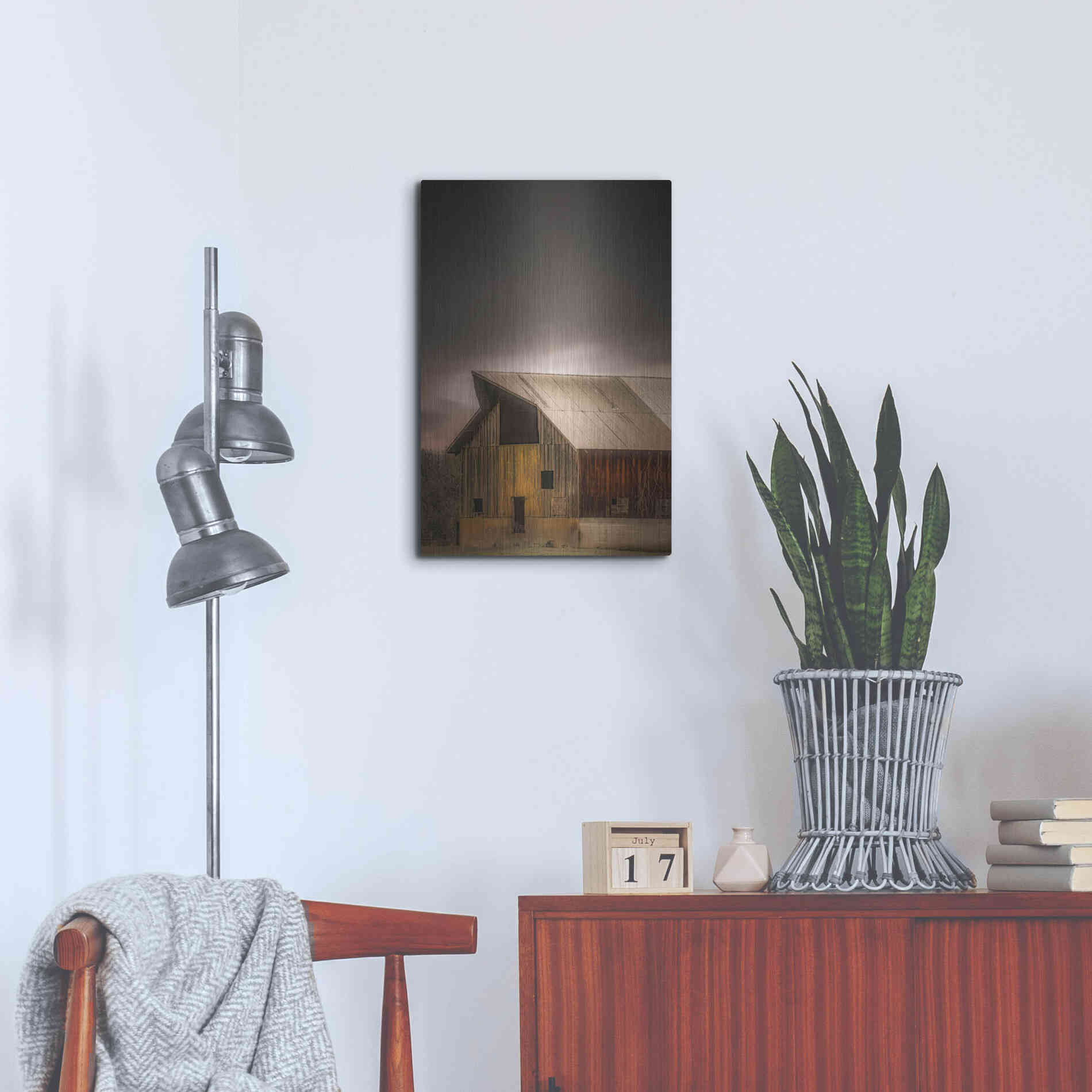 Luxe Metal Art  'Rustic'  by Don Schwartz, Metal Wall Art,16x24