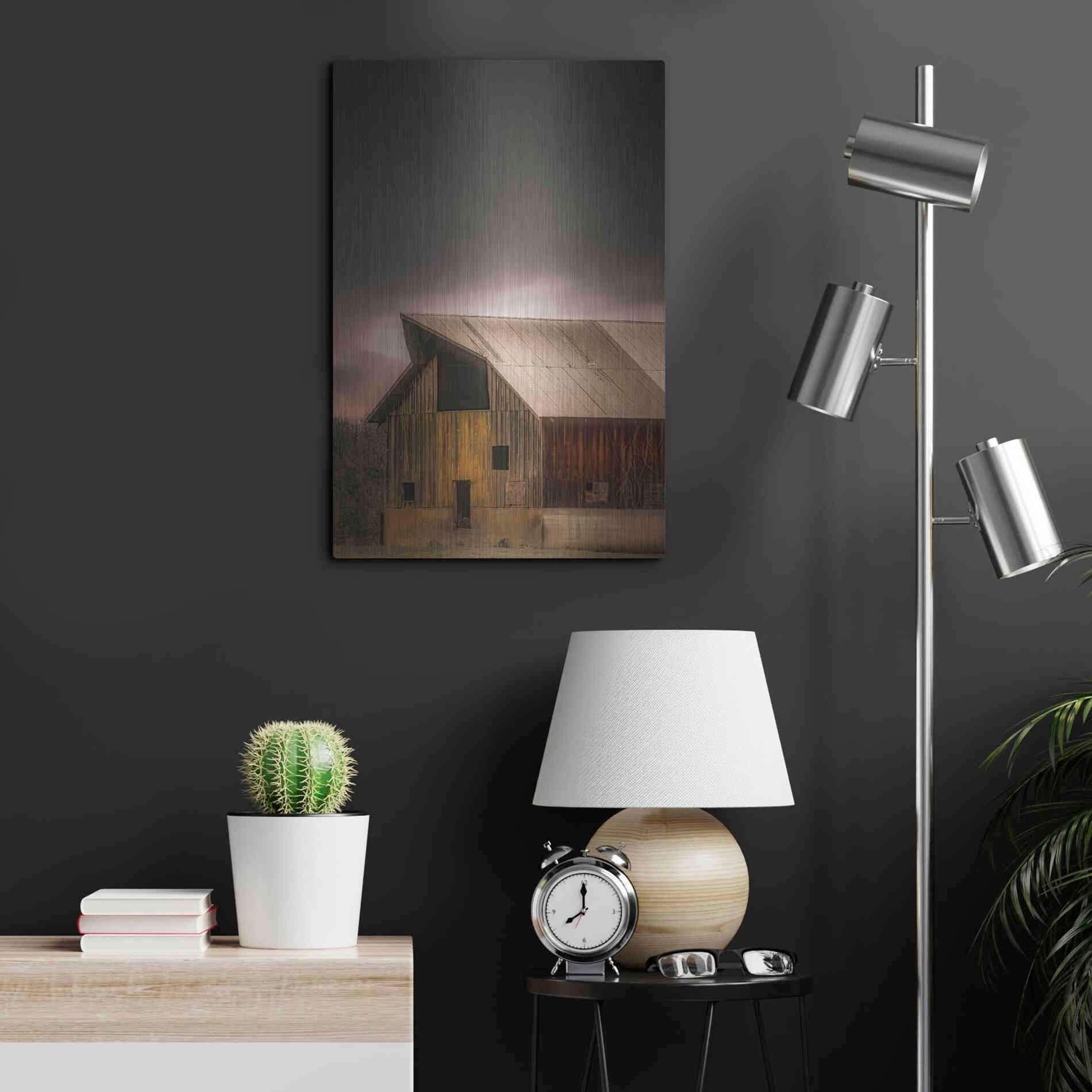 Luxe Metal Art  'Rustic'  by Don Schwartz, Metal Wall Art,16x24