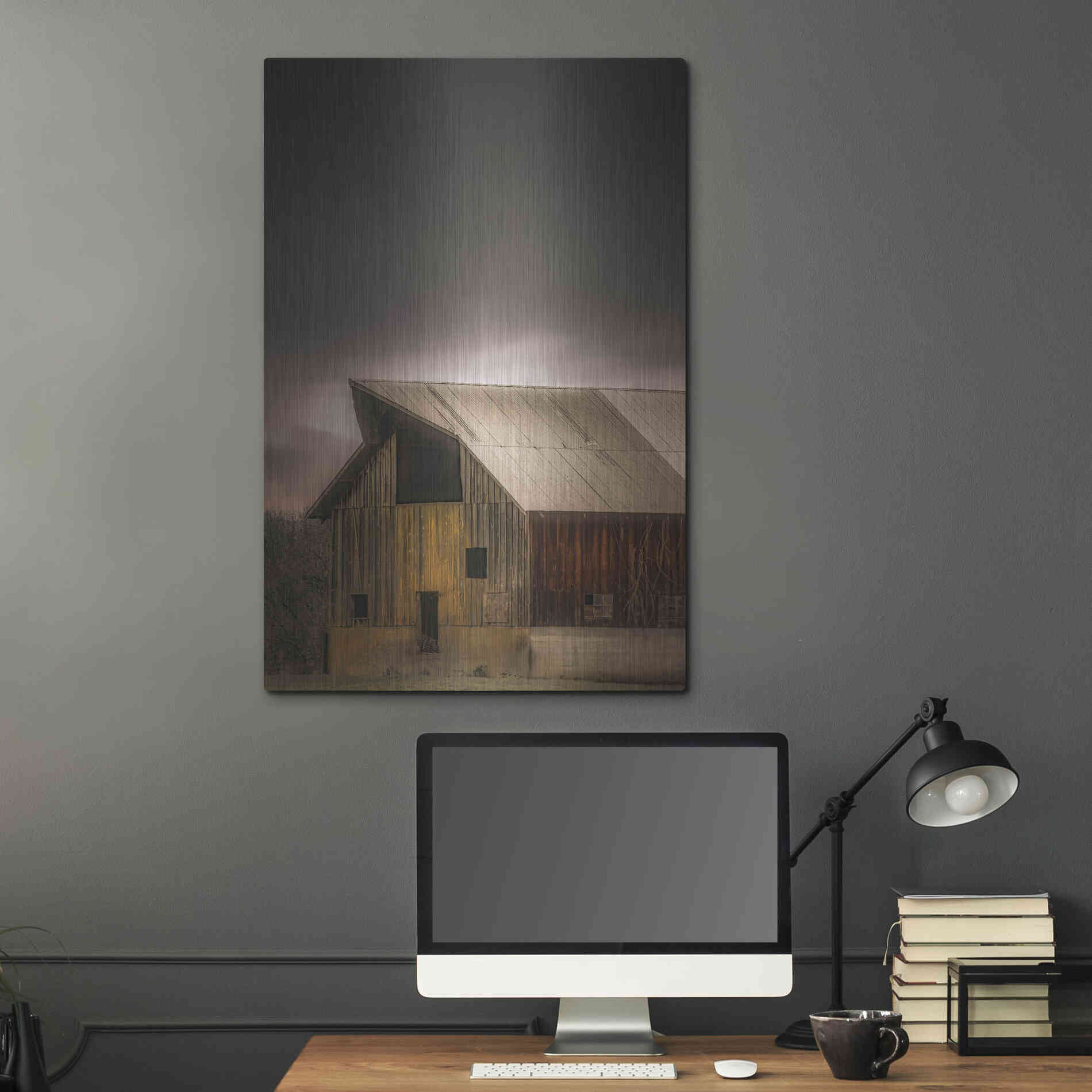 Luxe Metal Art  'Rustic'  by Don Schwartz, Metal Wall Art,24x36