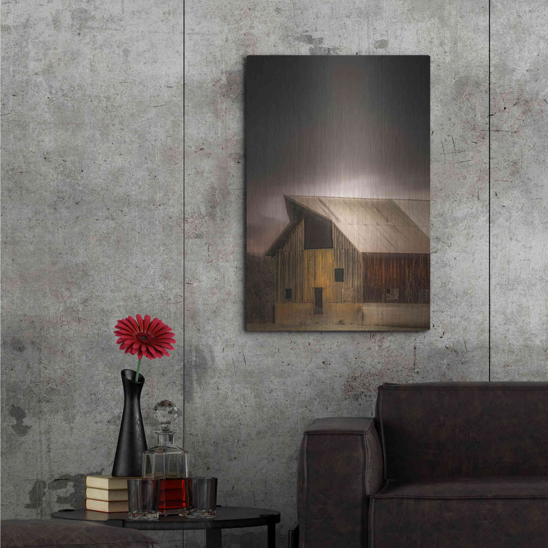 Luxe Metal Art  'Rustic'  by Don Schwartz, Metal Wall Art,24x36