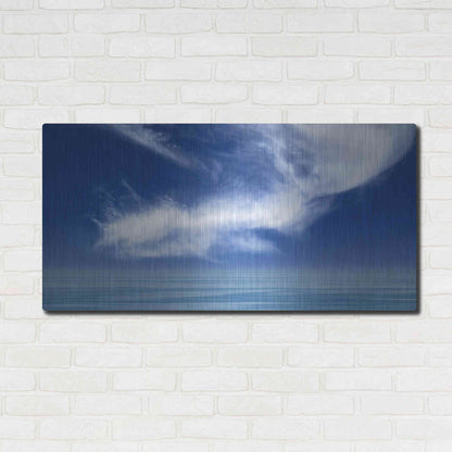 Luxe Metal Art  'Calm Seas'  by Don Schwartz, Metal Wall Art,48x24