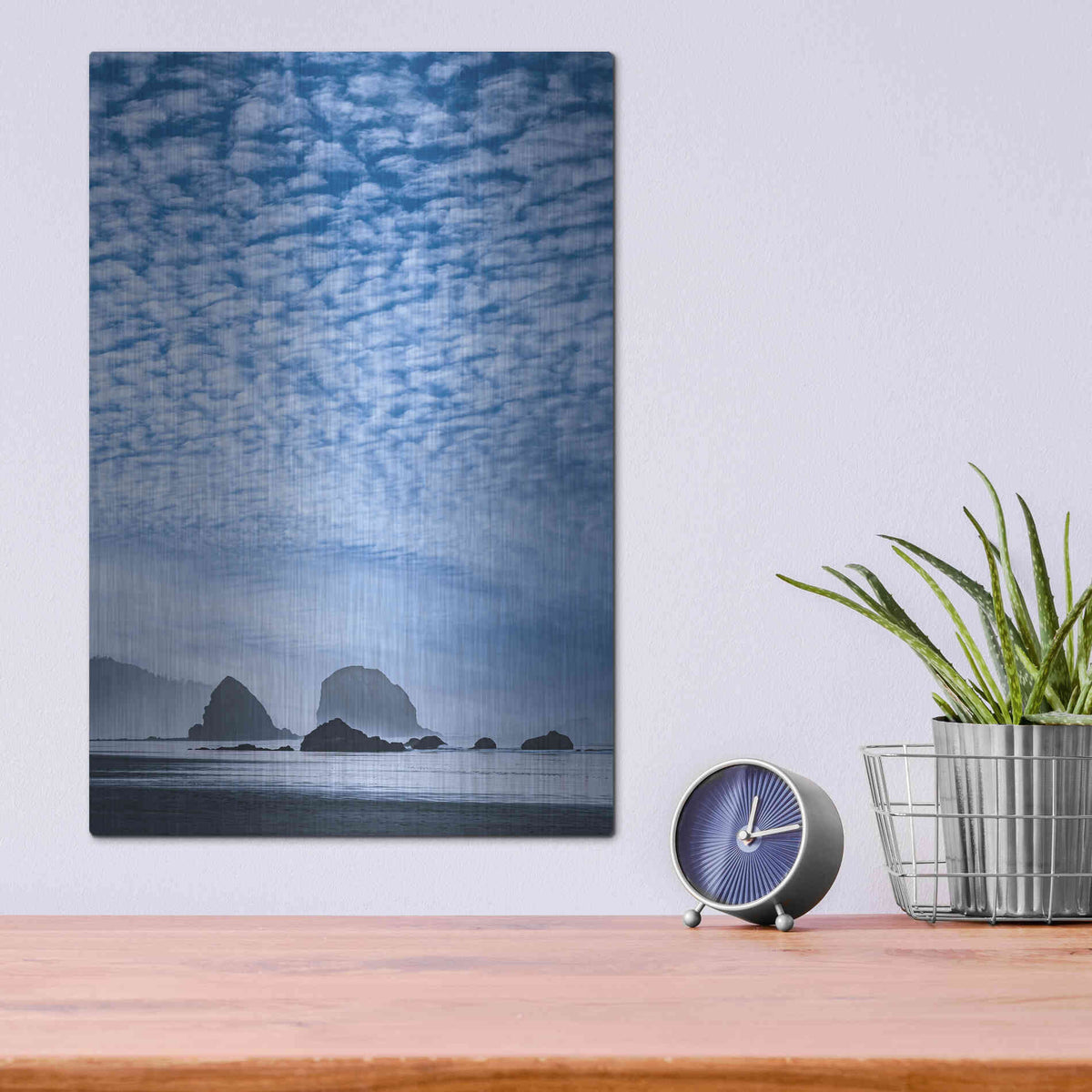 Luxe Metal Art  'Coatal Glow'  by Don Schwartz, Metal Wall Art,12x16