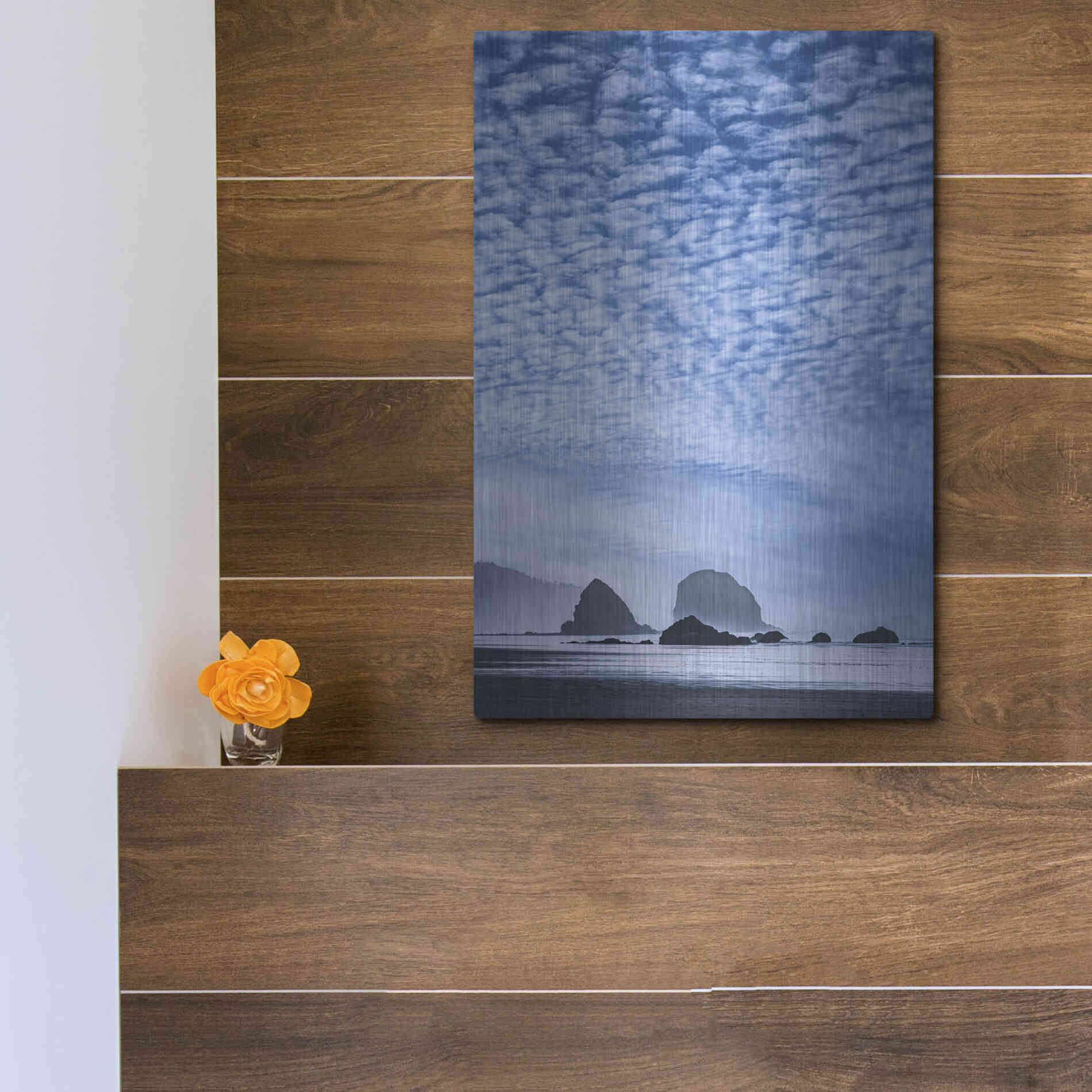 Luxe Metal Art  'Coatal Glow'  by Don Schwartz, Metal Wall Art,12x16