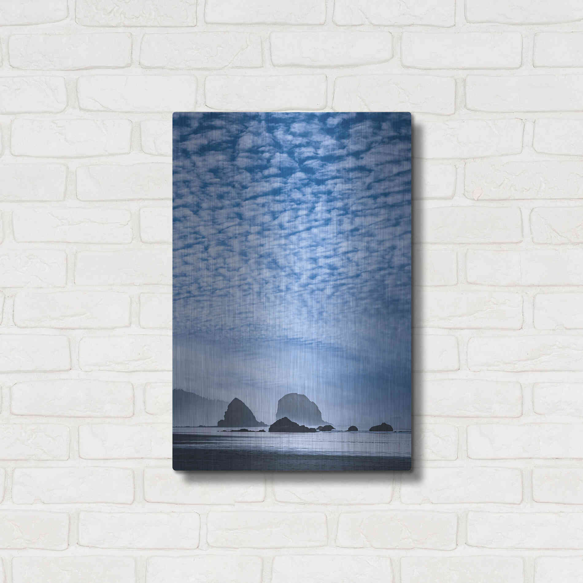 Luxe Metal Art  'Coatal Glow'  by Don Schwartz, Metal Wall Art,16x24