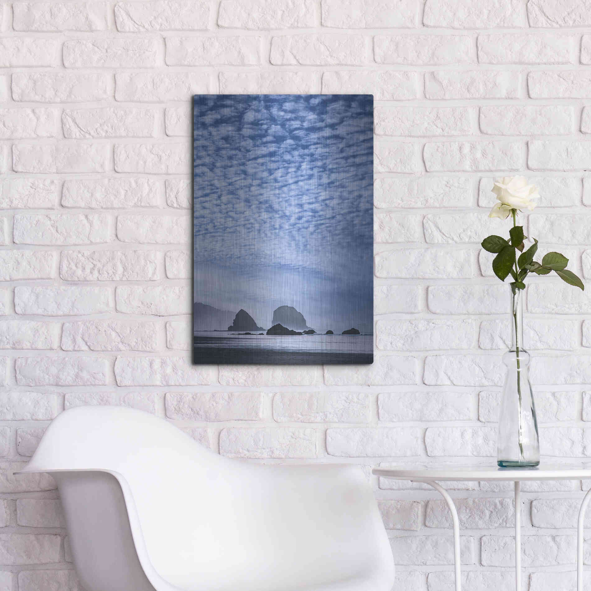 Luxe Metal Art  'Coatal Glow'  by Don Schwartz, Metal Wall Art,16x24