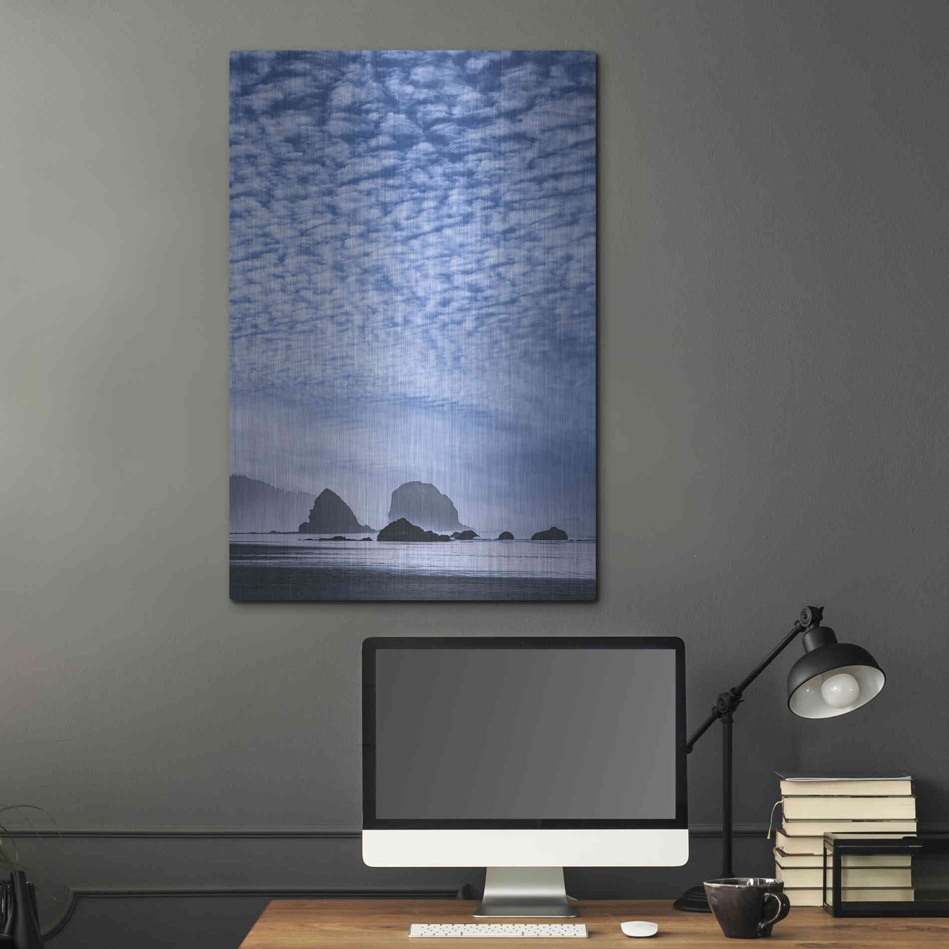 Luxe Metal Art  'Coatal Glow'  by Don Schwartz, Metal Wall Art,24x36