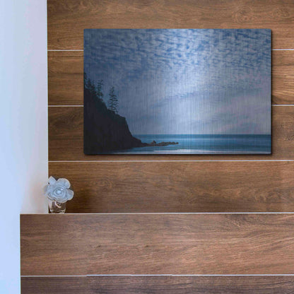 Luxe Metal Art  'Short Sand Beach'  by Don Schwartz, Metal Wall Art,16x12