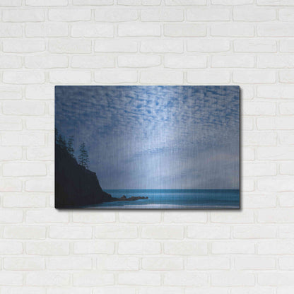 Luxe Metal Art  'Short Sand Beach'  by Don Schwartz, Metal Wall Art,36x24