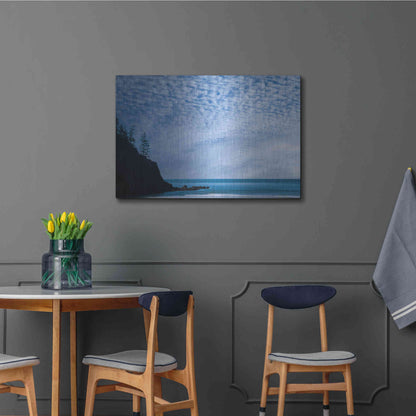 Luxe Metal Art  'Short Sand Beach'  by Don Schwartz, Metal Wall Art,36x24