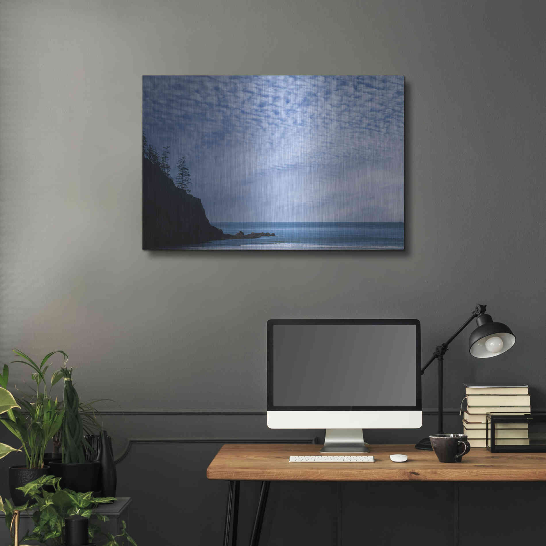 Luxe Metal Art  'Short Sand Beach'  by Don Schwartz, Metal Wall Art,36x24