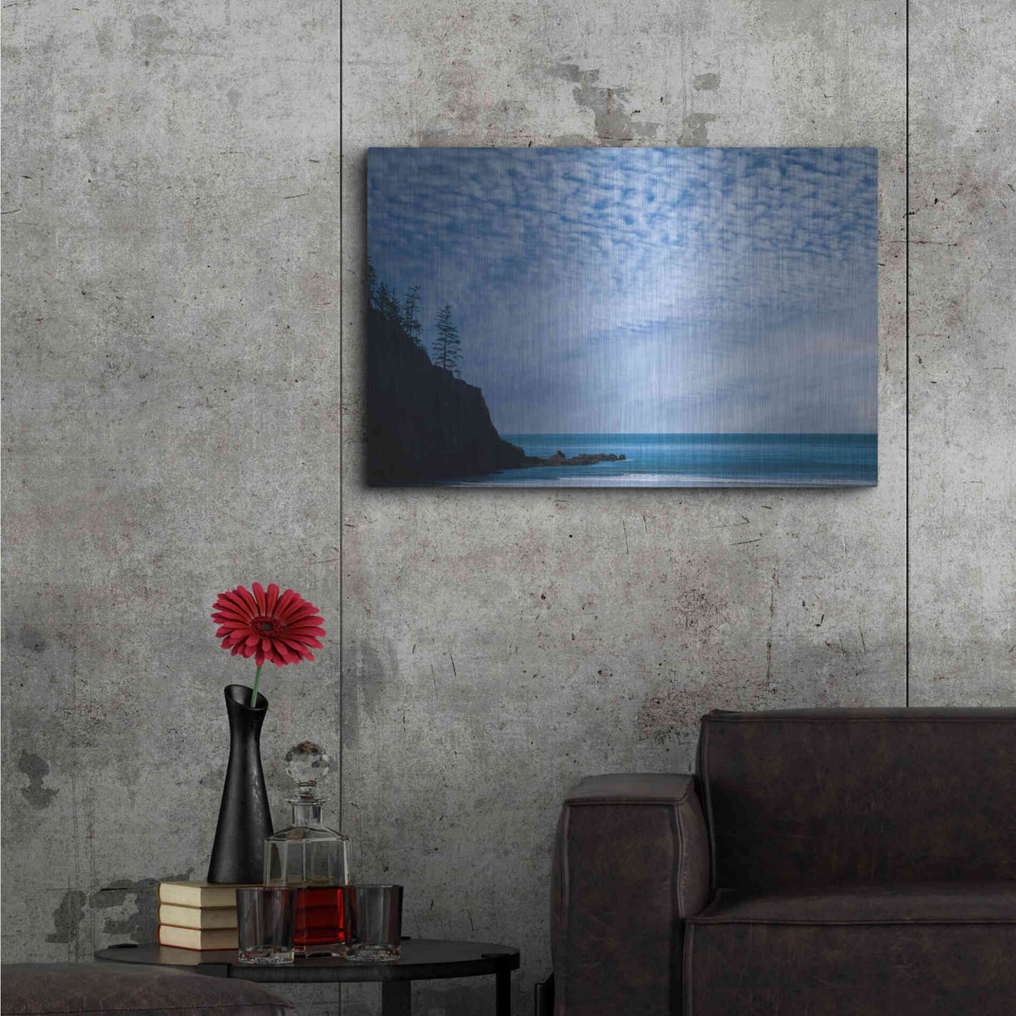 Luxe Metal Art  'Short Sand Beach'  by Don Schwartz, Metal Wall Art,36x24