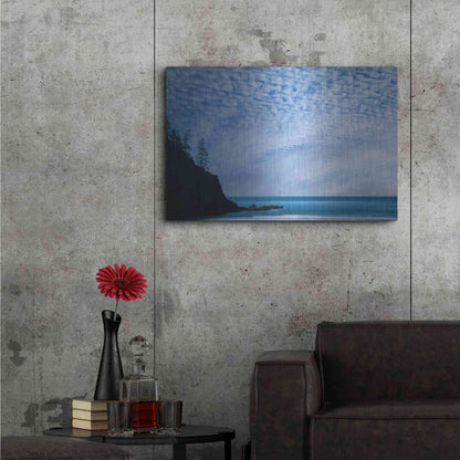 Luxe Metal Art  'Short Sand Beach'  by Don Schwartz, Metal Wall Art,36x24