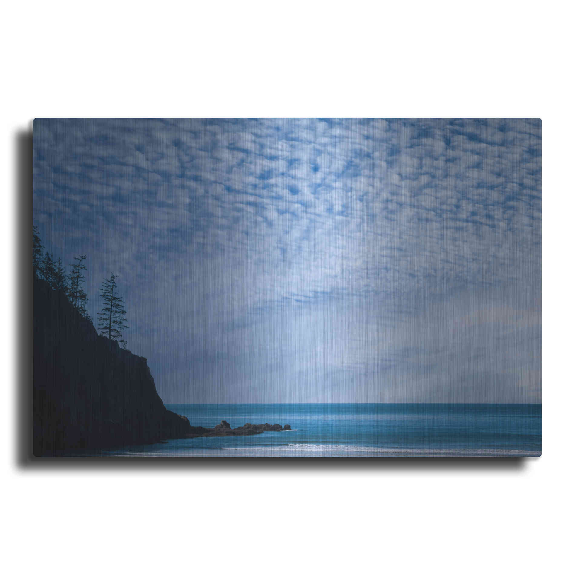 Luxe Metal Art  'Short Sand Beach'  by Don Schwartz, Metal Wall Art