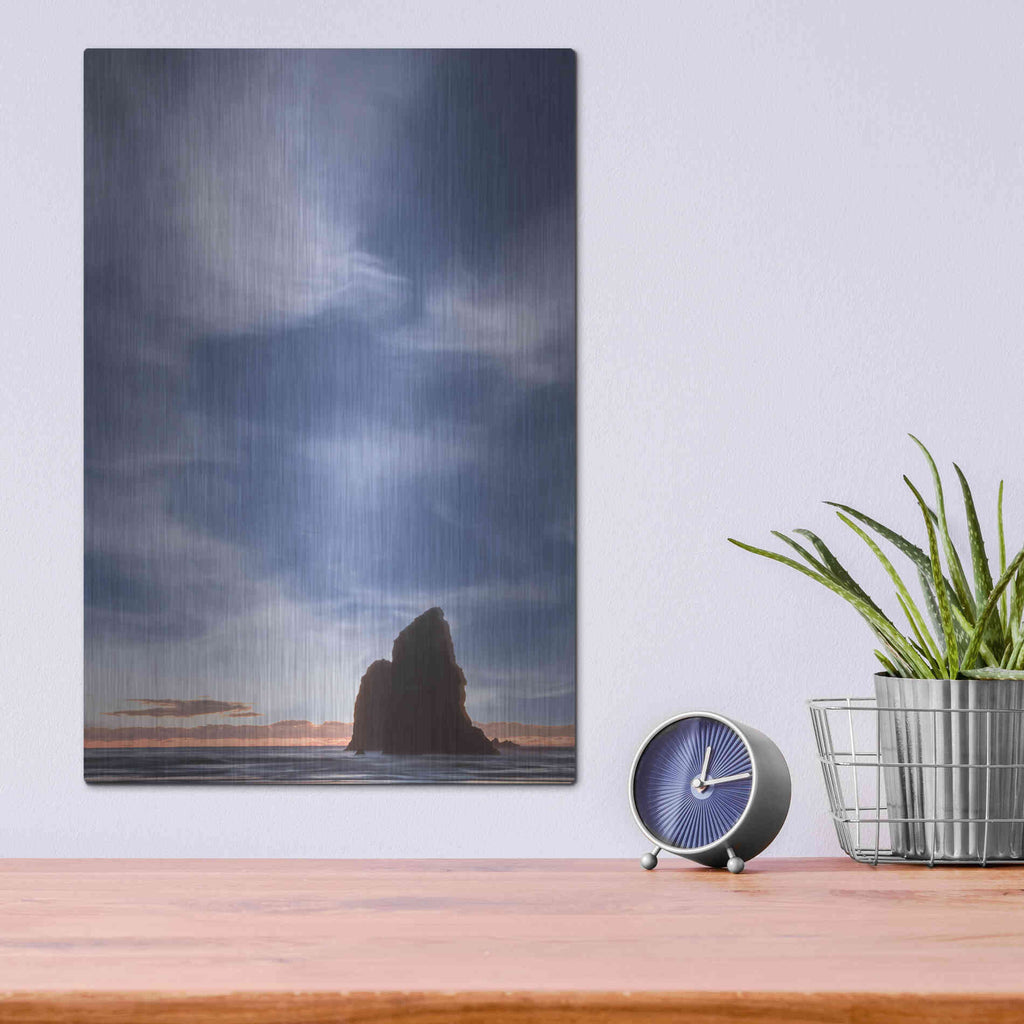 Luxe Metal Art  'The Needle'  by Don Schwartz, Metal Wall Art,12x16