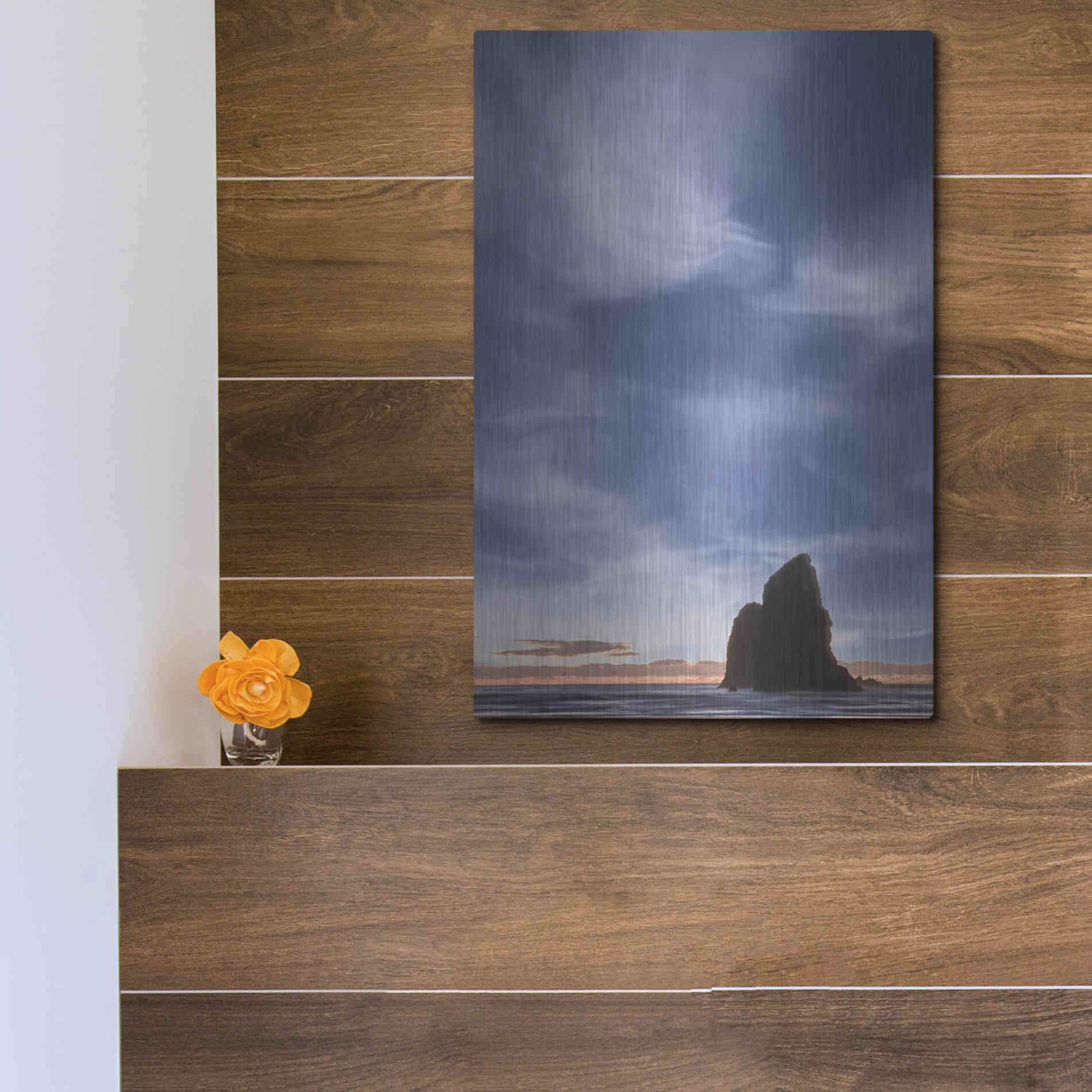 Luxe Metal Art  'The Needle'  by Don Schwartz, Metal Wall Art,12x16