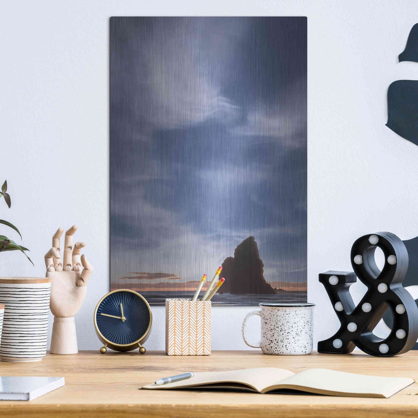 Luxe Metal Art  'The Needle'  by Don Schwartz, Metal Wall Art,12x16