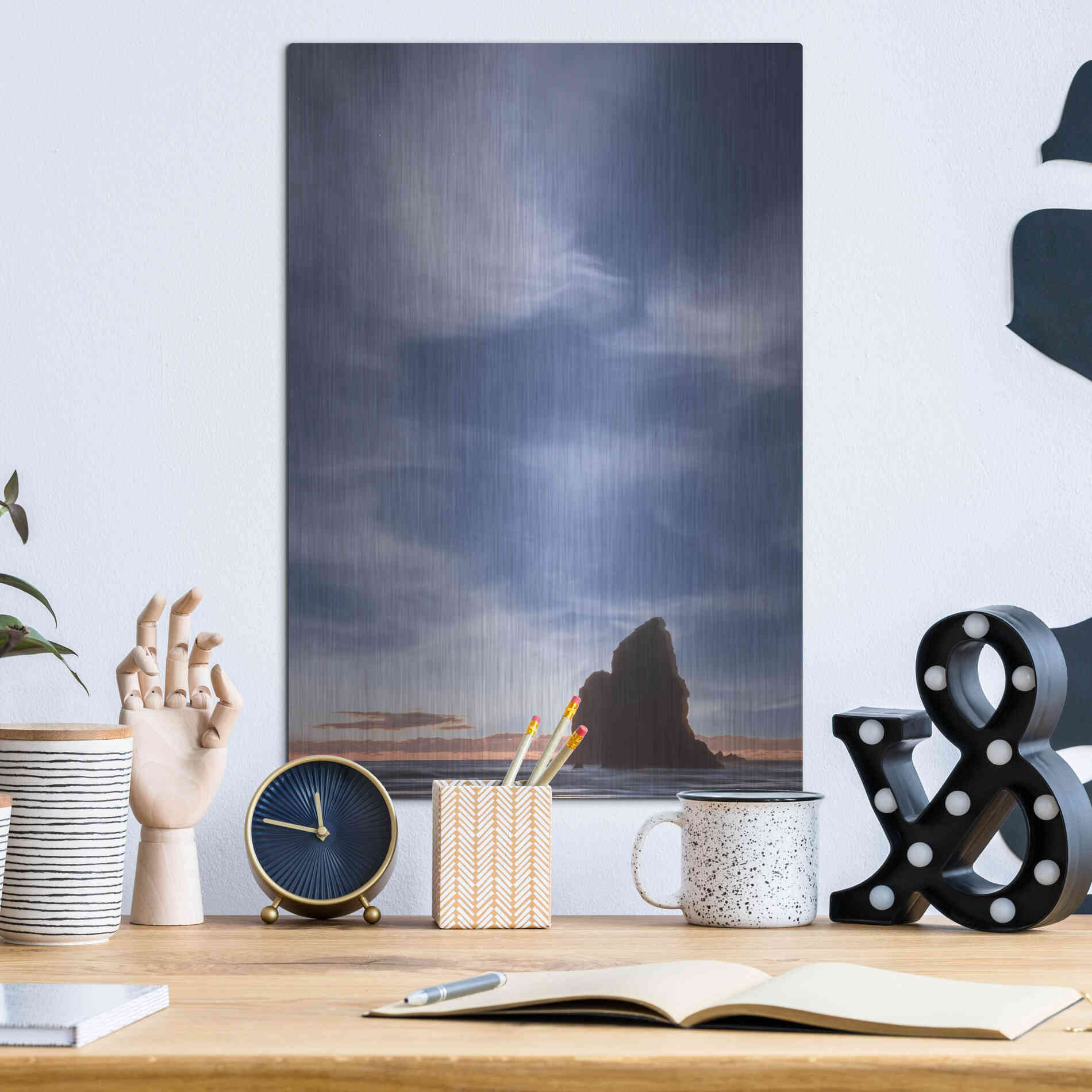 Luxe Metal Art  'The Needle'  by Don Schwartz, Metal Wall Art,12x16