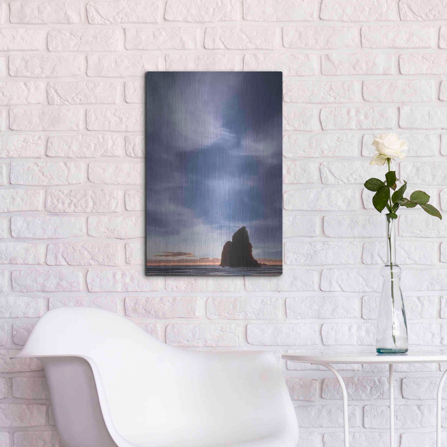 Luxe Metal Art  'The Needle'  by Don Schwartz, Metal Wall Art,16x24