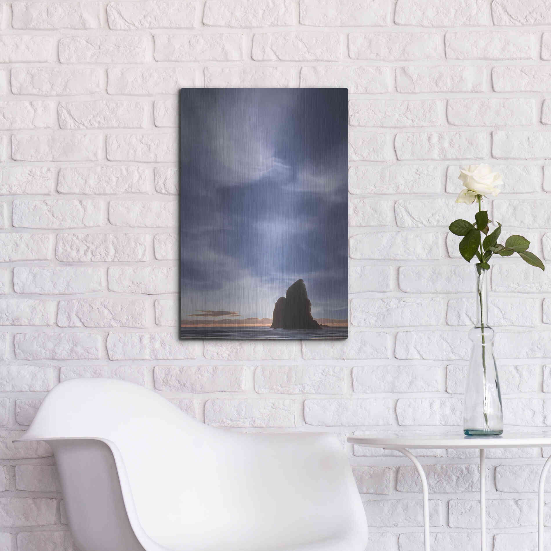 Luxe Metal Art  'The Needle'  by Don Schwartz, Metal Wall Art,16x24